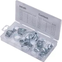 SW-Stahl Sortiment Klemmschelle S8055 16mm 22mm 25mm 28mm 35mm 40mm 208mm 110mm 30mm 0,31kg 318g