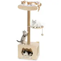 Merkloos 4-in-1 Kratzbaum für Katzen mit Fensterplatz