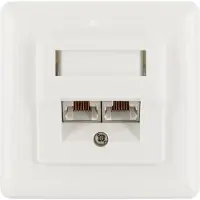 Schwaiger TDA1428 531, RJ-45, Weiß