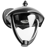 GTV Grande-Ad Gartenlampe, Gerade Wandleuchte, Schwarz - V-Gra0Da00