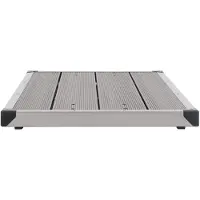 vidaXL Gartendusche mit Grauer Bodenplatte 220 cm Aluminium