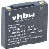 VHBW Akku Ersatz für GN Netcom SG081003 für Wireless Headset Kopfhörer (270 mAh, 3,7 V, Li-Polymer)