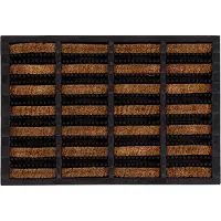 Andiamo Fußmatte "Robusta" rechteckig 27 mm Höhe Schmutzfangmatte, mit Bürsten aus Kokos, In- und Outdoor geeignet