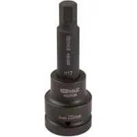 Ks Tools 3/4" Kraft-Bit-Stecknuss Innensechskant lang, 22mm