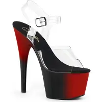 Pleaser ADORE-708BR Damen Sandale von , Transparent EU 37, US 7