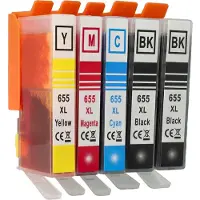 VHBW 5x Tintenpatronen kompatibel mit HP Advantage 5525, 6525 Drucker + Chip (Kompatibel)