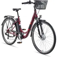 Telefunken City E-Bike | Elektrofahrrad 28 Zoll | 7-Gang Kettenschaltung | Frontmotor 250 W | 536,5 Wh Akku | Pedelec