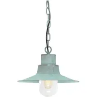 Elstead Lighting Elstead Sheldon Außen-Hängeleuchte E27 Grünspan IP44