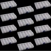Merkloos Omgoods – Organizer-Box für Perlen mit 12 Fächern und 15 Unterteilungen