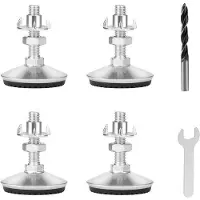 OEM Verstelbare Tafelpoten - Zilver - Set van 4 Stuks - Robuust en Duurzaam