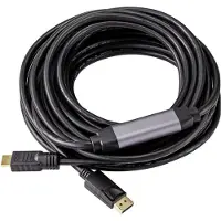Renkforce DisplayPort / HDMI Adapterkabel DisplayPort Stecker, HDMI-A Stecker 15.00 m Schwarz RF-4581872 DisplayPort-Ka