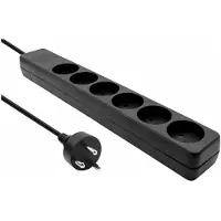 Microconnect MC-GRU0610DKB, 10 m, Drinnen, Typ K, Typ K, Gerade, Schwarz