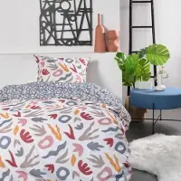 Merkloos Solidchoice – Bettwäsche-Set aus 100 % Baumwolle mit Bettbezug und Kopfkissenbezug