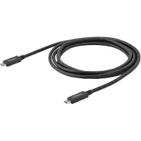 StarTech.com .com 50cm USB-C Kabel, USB 10Gbps, 60W (3A) Power Delivery, 8K 60Hz / 4K 144Hz DP-Alt-Modus - Thunderbolt-Kompatibel, 0,5 m, USB C, USB C, USB 3.2 Gen 2 (3.1 Gen 2), 10 Gbit/s, Schwarz