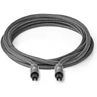 Nedis Catb25000gy50 Toslink M-toslink M Geflochtenes Optisches Audiokabel 5 M
