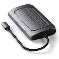 Satechi ST-U4MA3M, USB Typ-C, 100 W, 1000 Mbit/s, Grau, MicroSD (TransFlash), SD, 60 Hz