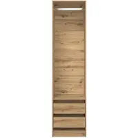 vidaXL Kleiderschrank Artisan-Eiche 50x50x200 cm Holzwerkstoff