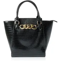 Merkloos Elzusha - Damen-Shopper-Tasche mit Krokodilmuster