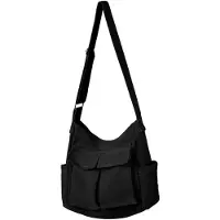 Merkloos Omgoods – Lässige Vintage-Tasche aus Canvas, Umhängetasche