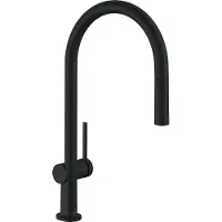 Hansgrohe Spültisch-Einhebelmischer 210 Talis M54 mit Ausziehauslauf, 1jet, mattschwarz