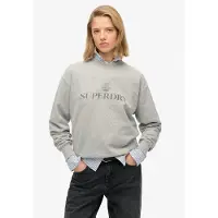 Superdry Sweatshirt "BRITISH DESIGN RELAXED CREW", mit Baumwolle, Relaxed Fit, Rundhalsausschnitt, hüftlange Schnittform