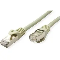Value Patchkabel Cat.6A (Class EA) S/FTP (PiMF), Massivdraht, LSOH, grau, 50 m