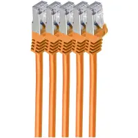 Shiverpeaks BS75515-O-SET5, 5 m, Cat7, S/FTP (S-STP), RJ-45, RJ-45, Orange
