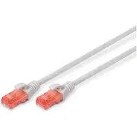 Digitus CAT 6 U/UTP Patchkabel, 20 m, Grau, LSZH, 20 m, Cat6, U/UTP (UTP), RJ-45, RJ-45, Grau