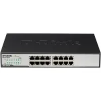 D-Link DGS-1016D/E, Unmanaged, Vollduplex, Rack-Einbau