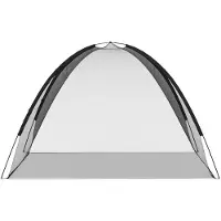 vidaXL Moskito-Netzzelt Mongolisch 220 Schwarz 200x120x130 cm