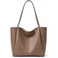 Merkloos Solidchoice – Geräumige, vegane Handtasche aus Kunstleder für Damen