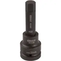 Ks Tools 1" Kraft-Bit-Stecknuss Innensechskant, lang, 30 mm