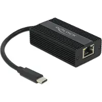 DeLOCK 65990, IEEE 802.1Q, IEEE 802.3ab, IEEE 802.3bz, IEEE 802.3u, IEEE 802.3x, Schwarz, 2,5 Gbit/s, 39,2 mm, 67 mm, 21,3 mm