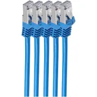Shiverpeaks BS75511-B-SET5, 1 m, Cat7, S/FTP (S-STP), RJ-45, RJ-45, Blau