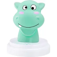 Alecto Silly Hippo LED-Nachtlicht Nilpferd Touch 30 min Timer für Kinder Blau
