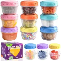 Merkloos Solidchoice – Set mit 12 kleinen Aufbewahrungsboxen mit Deckel