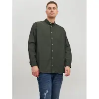 Jack & Jones Langarmhemd "JJEOXFORD SHIRT L/S S21 NOOS PLS" mit Brusttasche