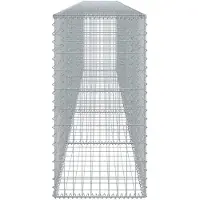 vidaXL Gabione mit Deckel 500x50x100 cm Verzinktes Eisen
