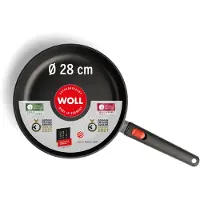 Norbert Woll Woll Eco Lite QXR Hochrandpfanne: abnehmbarer Stiel, Ø 28 cm, 7 cm hoch, Alle Herdarten inkl. Induktion