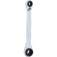 Ks Tools 4 in 1 GEARplus umschaltbar Doppel-Ratschenringschlüssel, 8x10x12x13mm