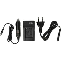 VHBW Ladegerät kompatibel mit Fujifilm FinePix XP80, XP50, Z1000EXR, z100fd, XP30, Z100, XP22, XP60 Kamera - Ladeschale, Kfz-Adapter Ladeanzeige