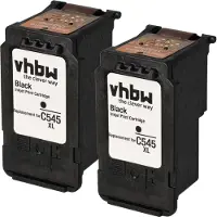 VHBW 2x Tintenpatronen Ersatz für Canon PG-545XL, PG-545 für Drucker - Schwarz (Wiederaufgefüllt)