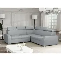 Mirjan 24 Ecksofa Oslo 2rR2p, Eckcouch mit Schlaffunktion und Bettkasten, L-Form, Wohnzimmer (Farbe: Crown 17)