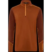 Helly Hansen Lifa Merino Midweight Halb-Reißverschluss, Herren, Braun