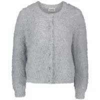 Cartoon Cardigan "Strick-Cardigan mit Rundhalsausschnitt", Damen, Gr. 38, grau, Obermaterial: 85% Polyamid PA. 15% Polyester PES., Strickjacken Cardigan