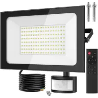 StarTech.com LED-Fluter - Außenbeleuchtung - 150 W - 5er-Pack - PIR-Bewegungssensor - IP66-wasserdicht - 220–240 V - Für Garten und Einfahrt