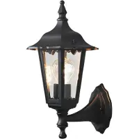 Konstsmide Firenze Up schwarz lackiertes Aluminium, klares Glas 7232-750