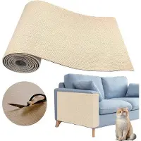 OEM Krabmat für Katzen - 100x40cm - Selbstklebende Beschichtung für Sofa und Möbel - Schnittfähig und abnehmbar - Schützt vor Katzenkratzern - Innengebrauch - orangefarbene Farbe
