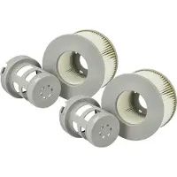 VHBW 2x Filterkartusche kompatibel mit MSpa Soho Swimmingpool, Filterpumpe - Wasserfilter Grau Weiß