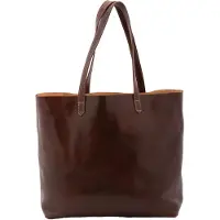 I Fratelli Firenze Schultertasche Damen Rindsleder Braun Brown UNICA 35x45x11 cm 5591-Marrone